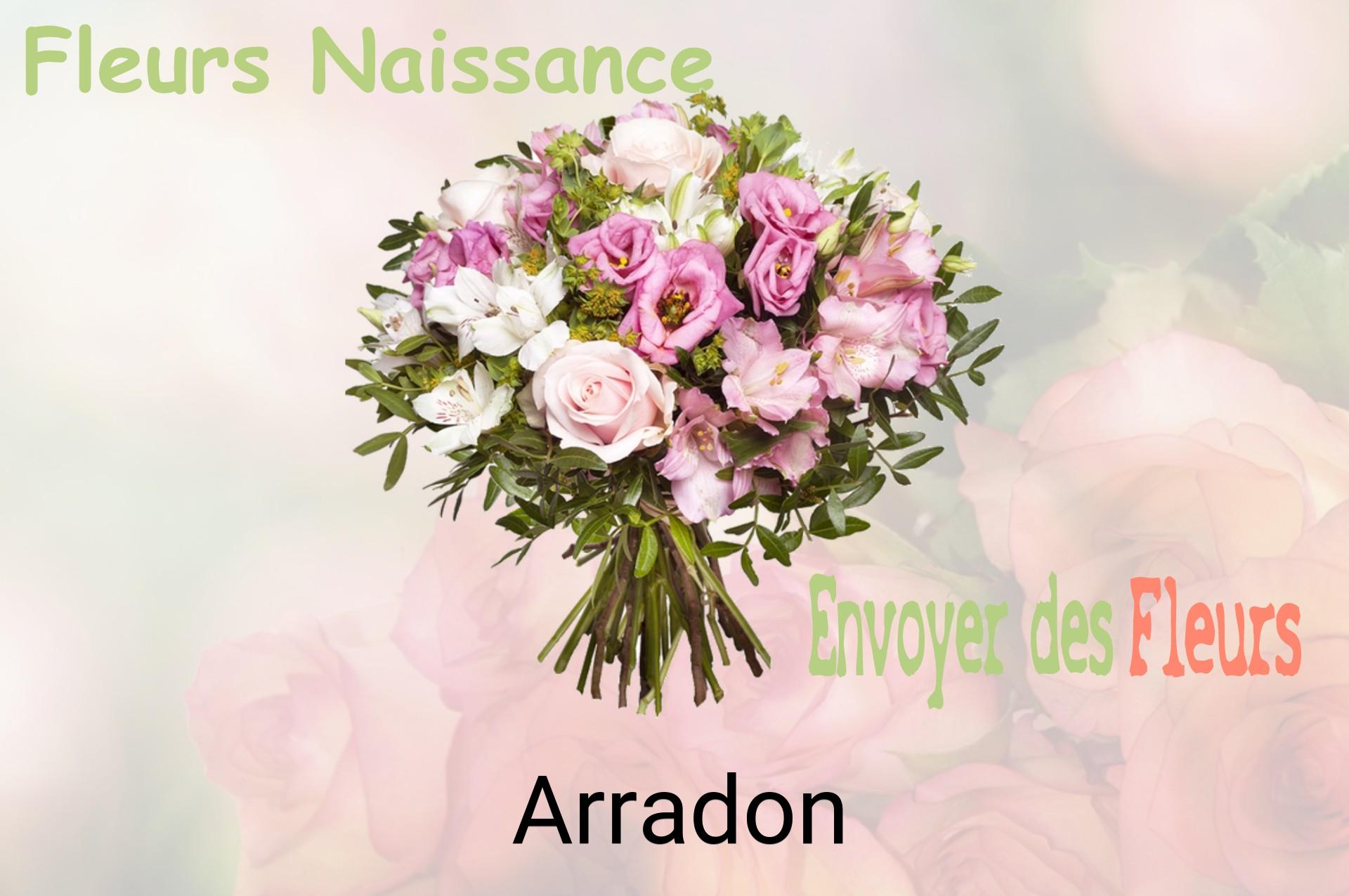 Bouquet de fleurs de naissance livré à Arradon